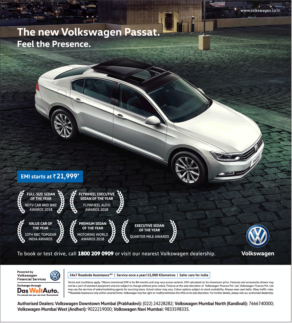 Volkswagen The New Volkswagen Passat Feel The Presence Ad Advert Gallery