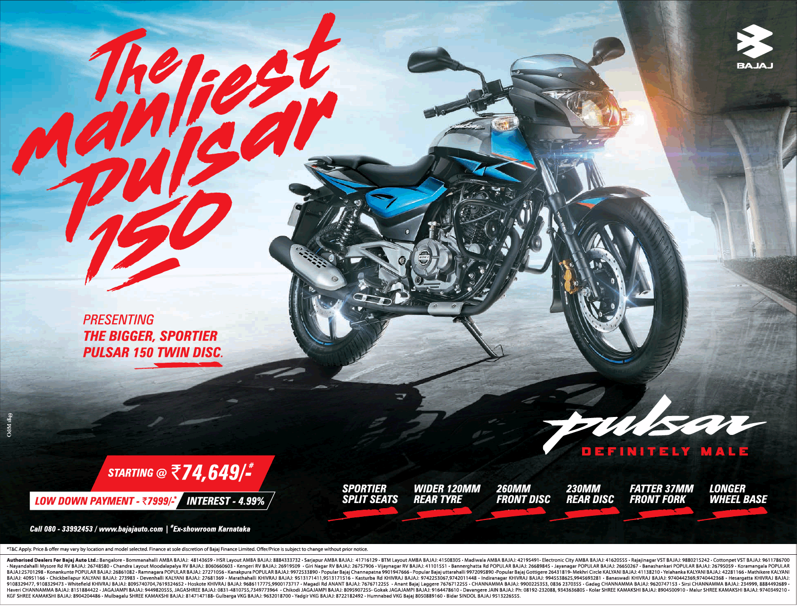 Bajaj The Manliest Pulsar 150 Bike Ad Advert Gallery