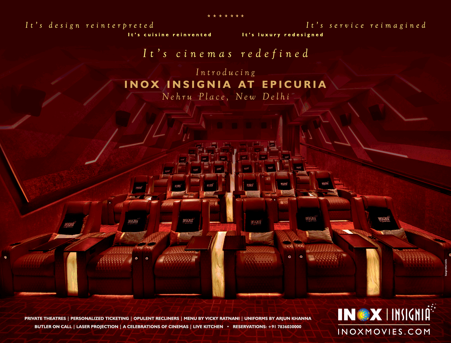 Inox Insignia At Epicuria Ad - Advert Gallery