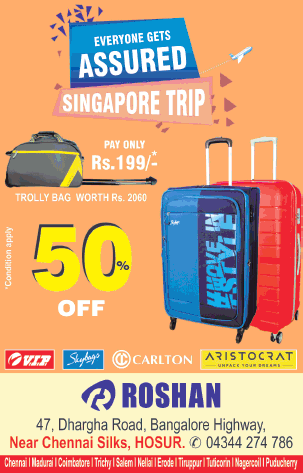 Roshan Bags Everyone Gets Assured Singapore Trip Ad - Advert Gallery