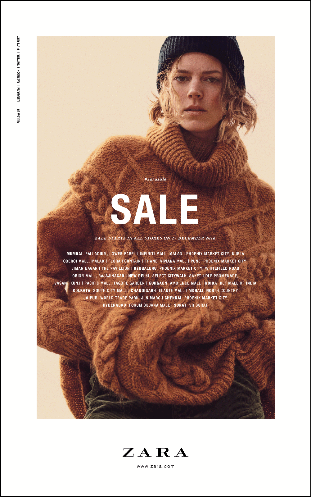 Zara Clothing Sale Starts In All Stores Ad Advert Gallery
